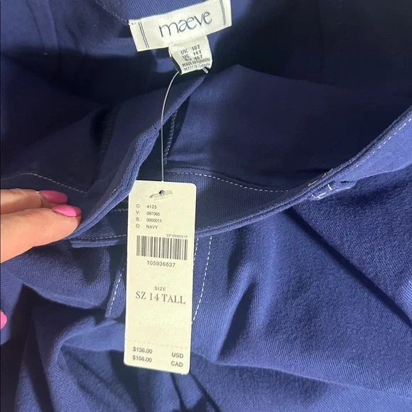 Anthropologie mauve curve puddle pants size 14 tall - Picture 6 of 6